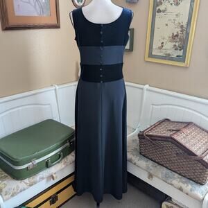 Y2K/2000s Scott McClintock Velvet Stripe Button Back Maxi